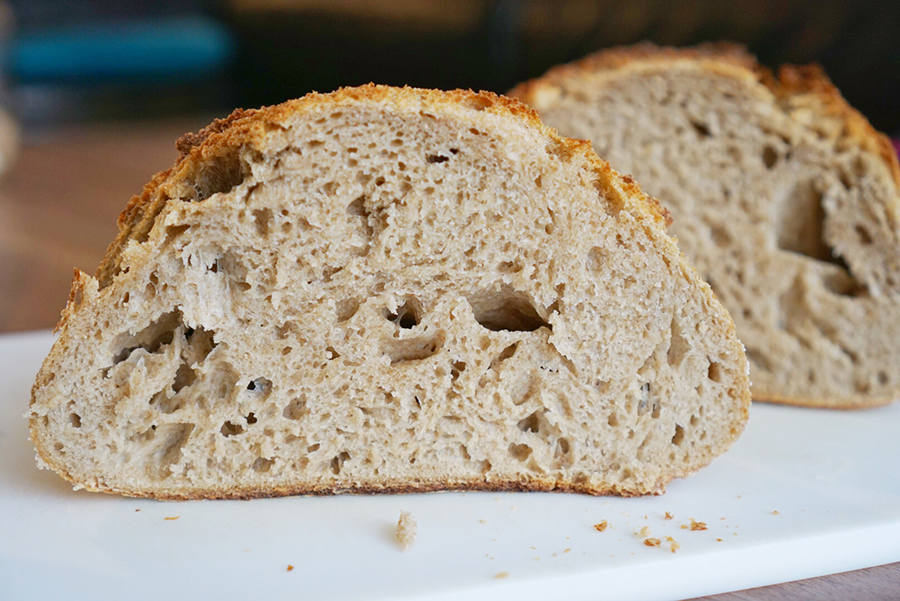 No Knead Sourdough Bread Recipe - Cooking With Team J