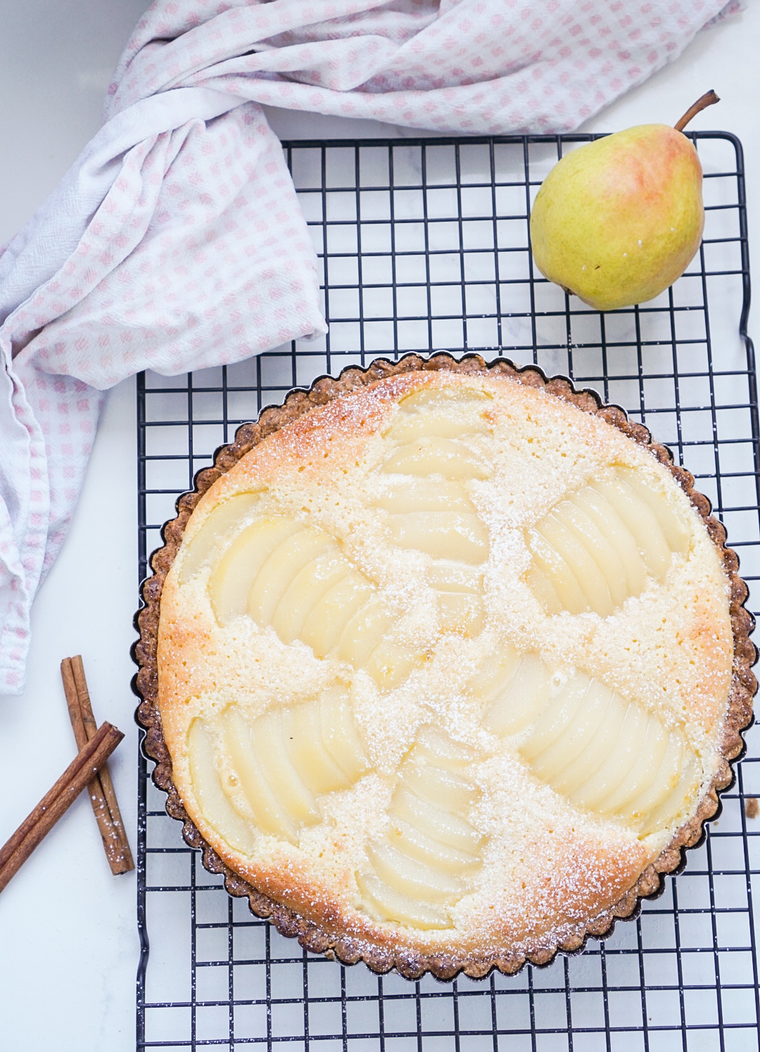 Pear Frangipane (Pear And Almond) Tart - Cooking With Team J